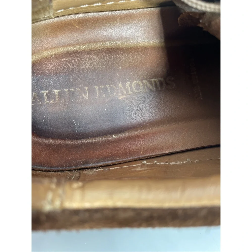 Allen‎ Edmonds Porter City Men's Brown Suede Casual Derby Sneakers 10 D